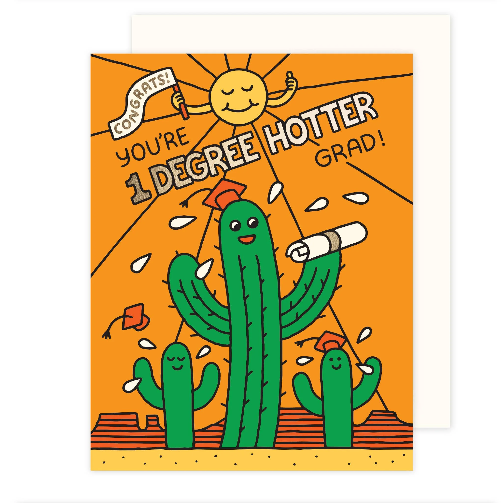 The Social Type Graduation Card - 1 Degree Hotter