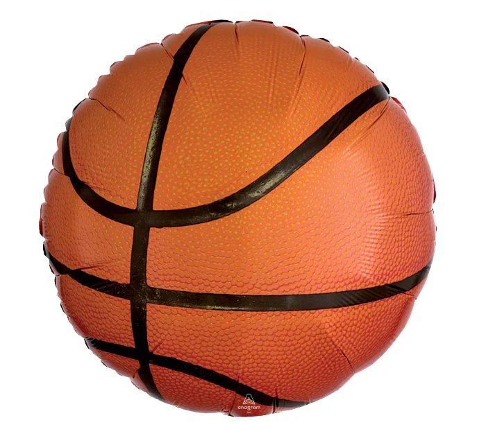 17" Basketball Foil Balloon