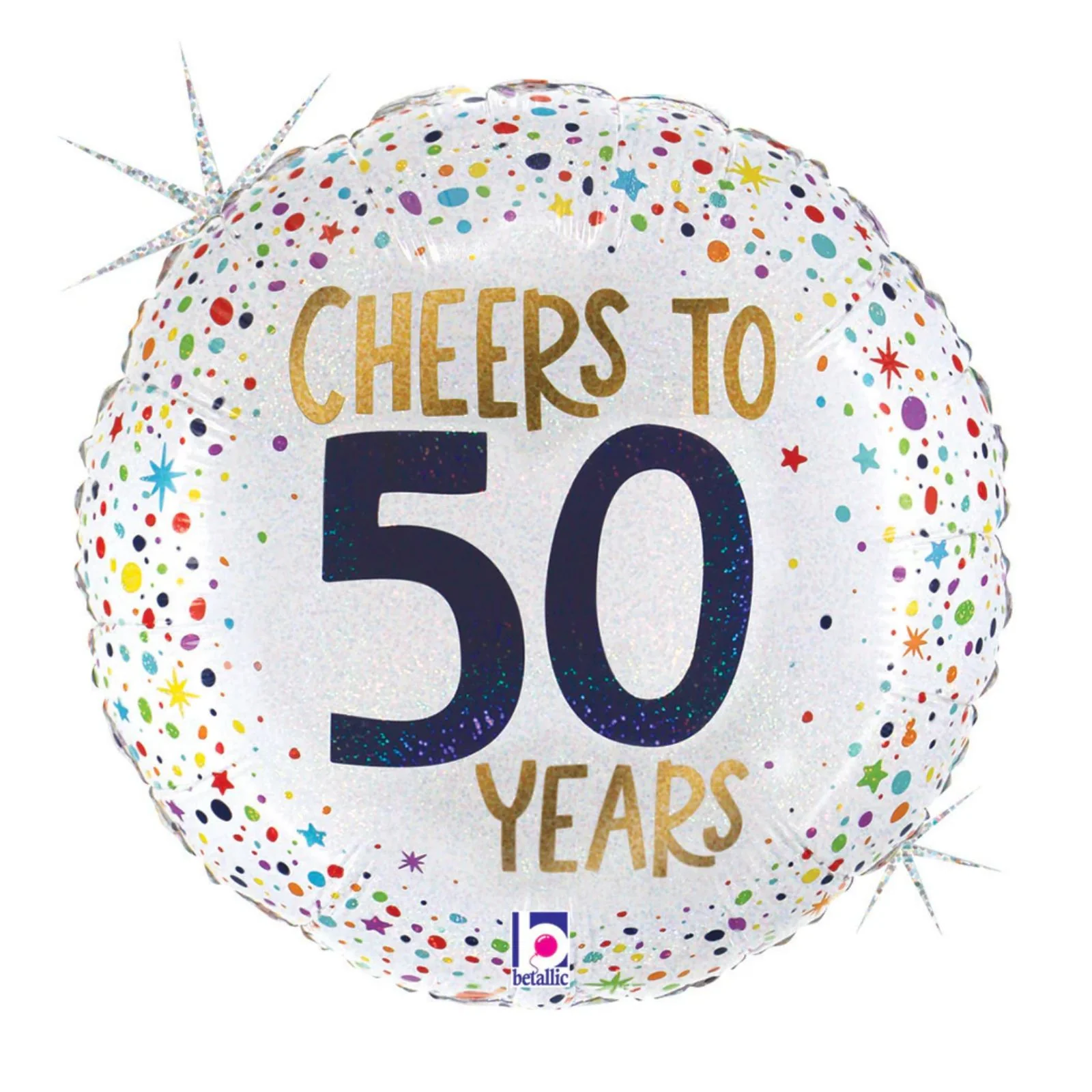 18" Cheers To 50 Years Foil Balloon