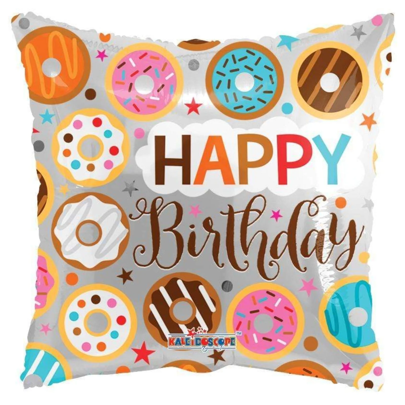 18" Happy Birthday Donuts Foil Balloon