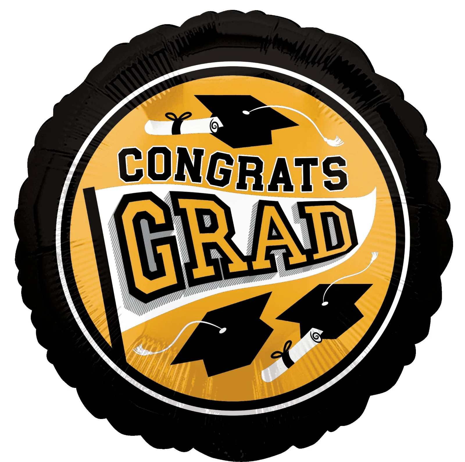 18" Congrats Grad Foil Balloon - *Multiple Colors - Image 3