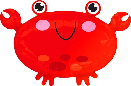 22" Sea Friends Crab Foil Balloon