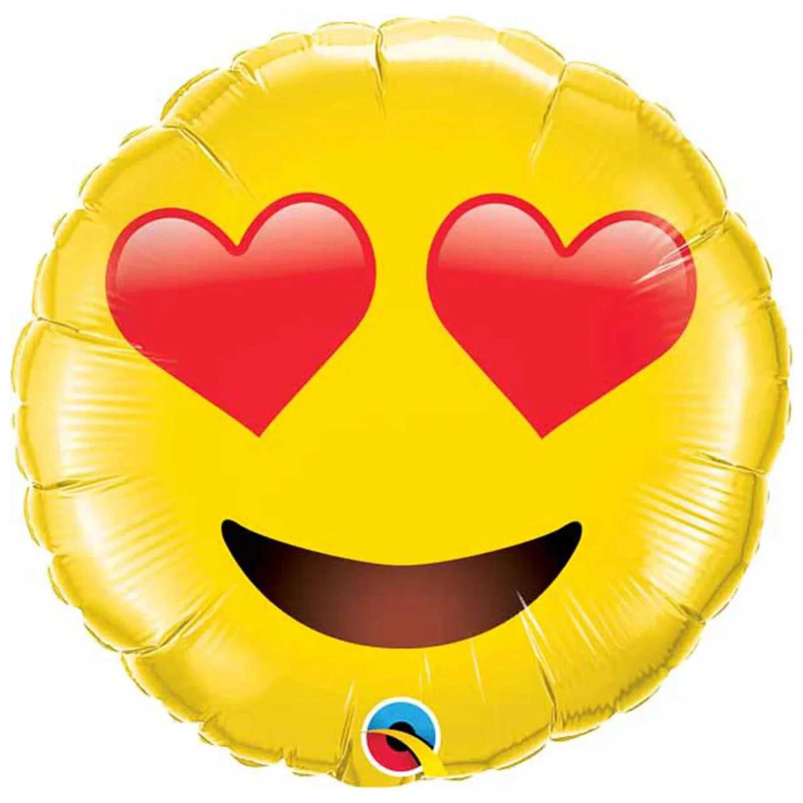 28" Smiley in Love Balloon