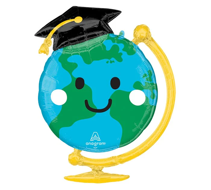 29" Grad Cap Globe Balloon