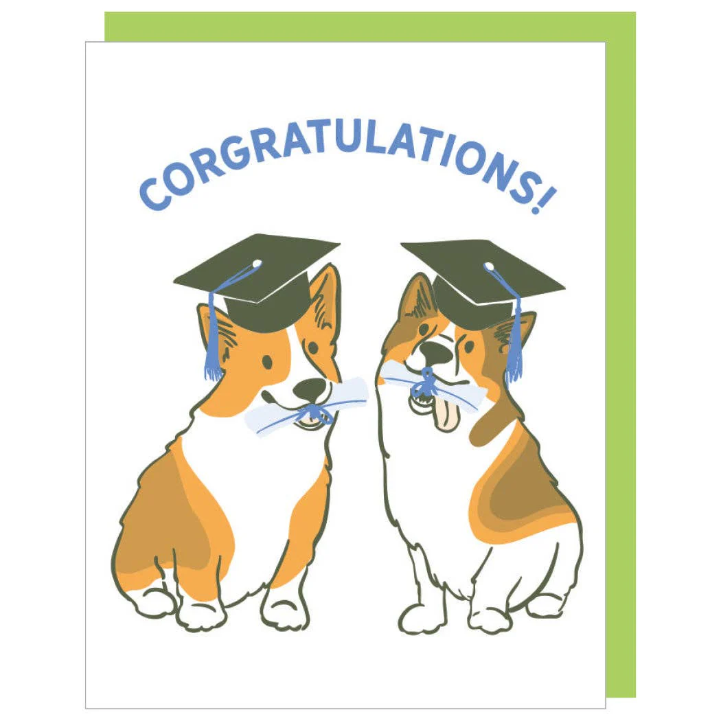 Accomplished Corgis Graduation Card - Image 2