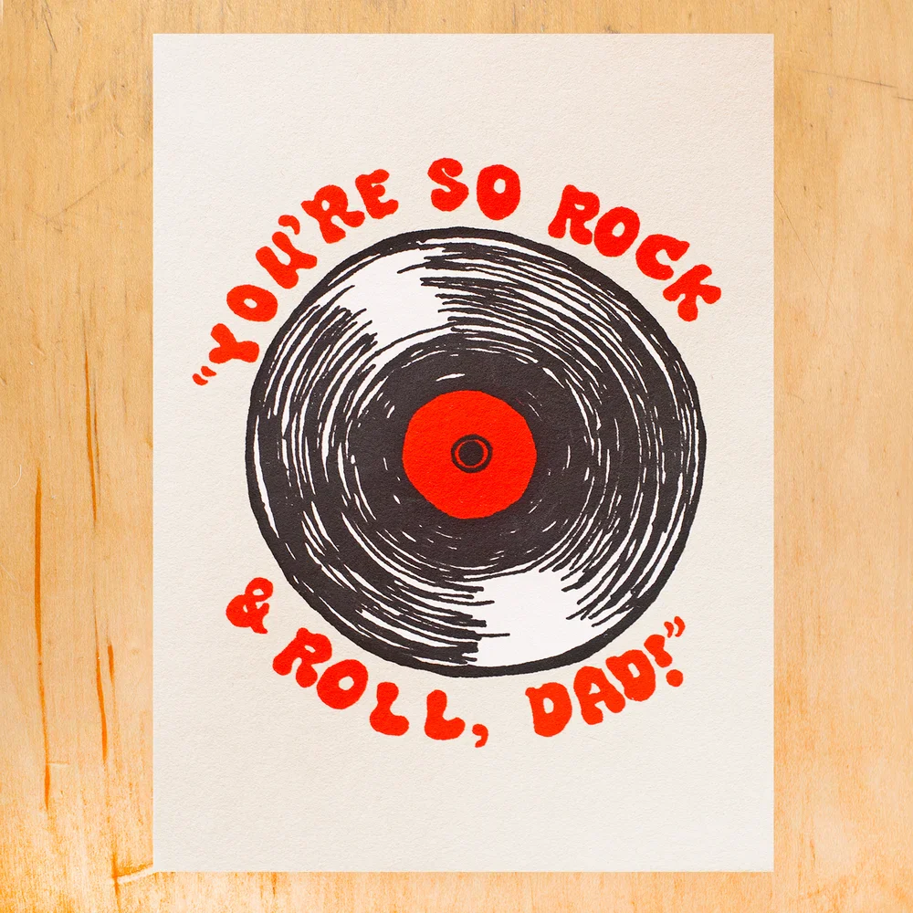 Alphabet Studios Father's Day Card - Rock & Roll Dad