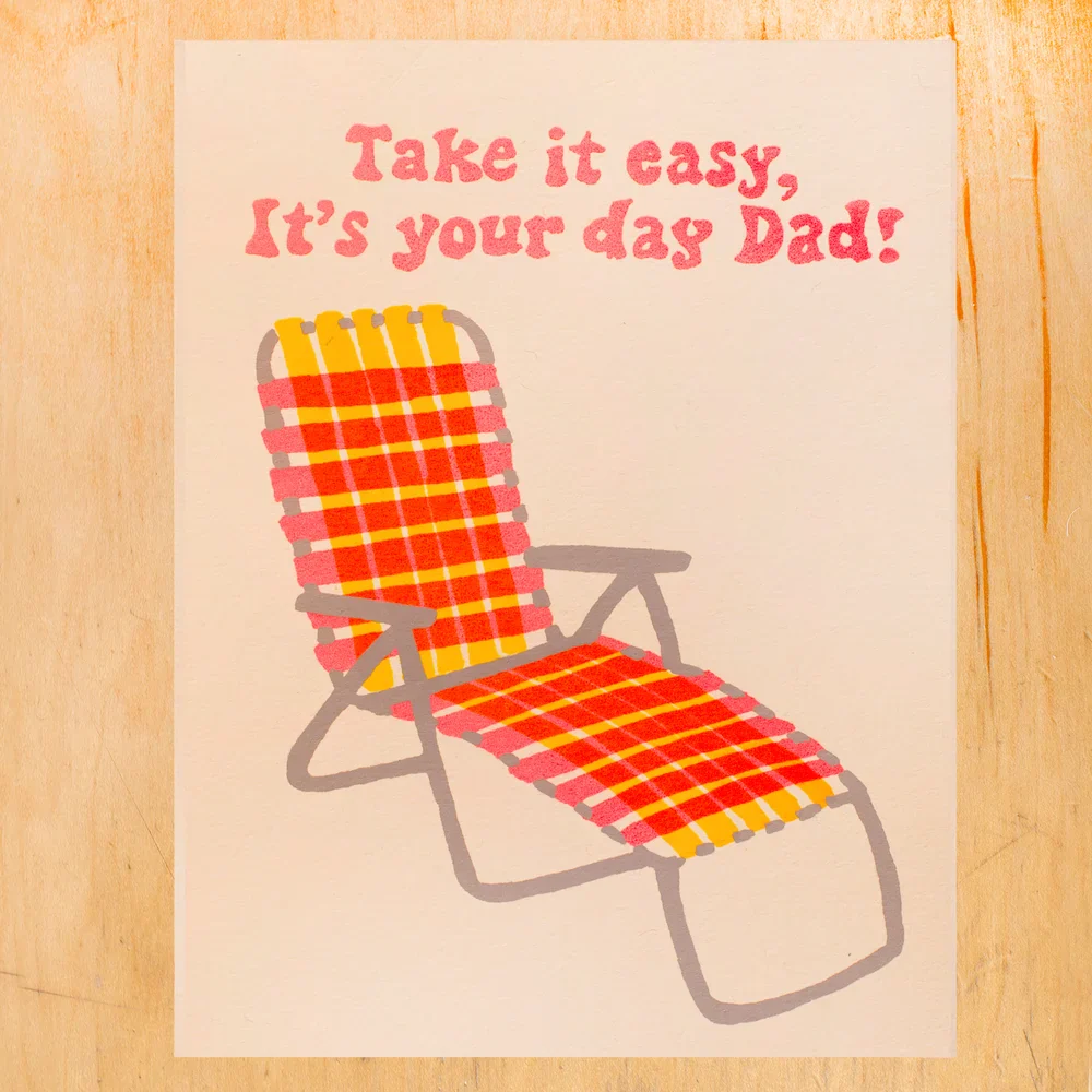 Alphabet Studios Father's Day Card -  Take it Easy