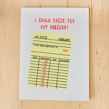 Alphabet Studios Love / Anniversary Card - Check You Out
