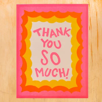 Alphabet Studios Thank You Card - So Much