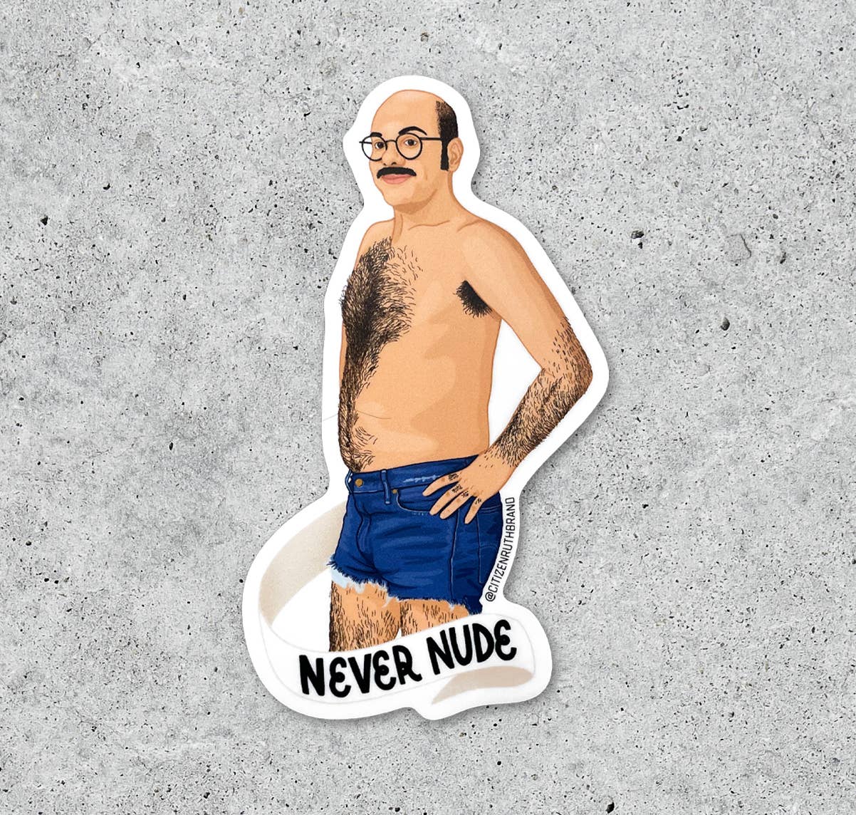 Arrested Development Tobias Never Nude Sticker