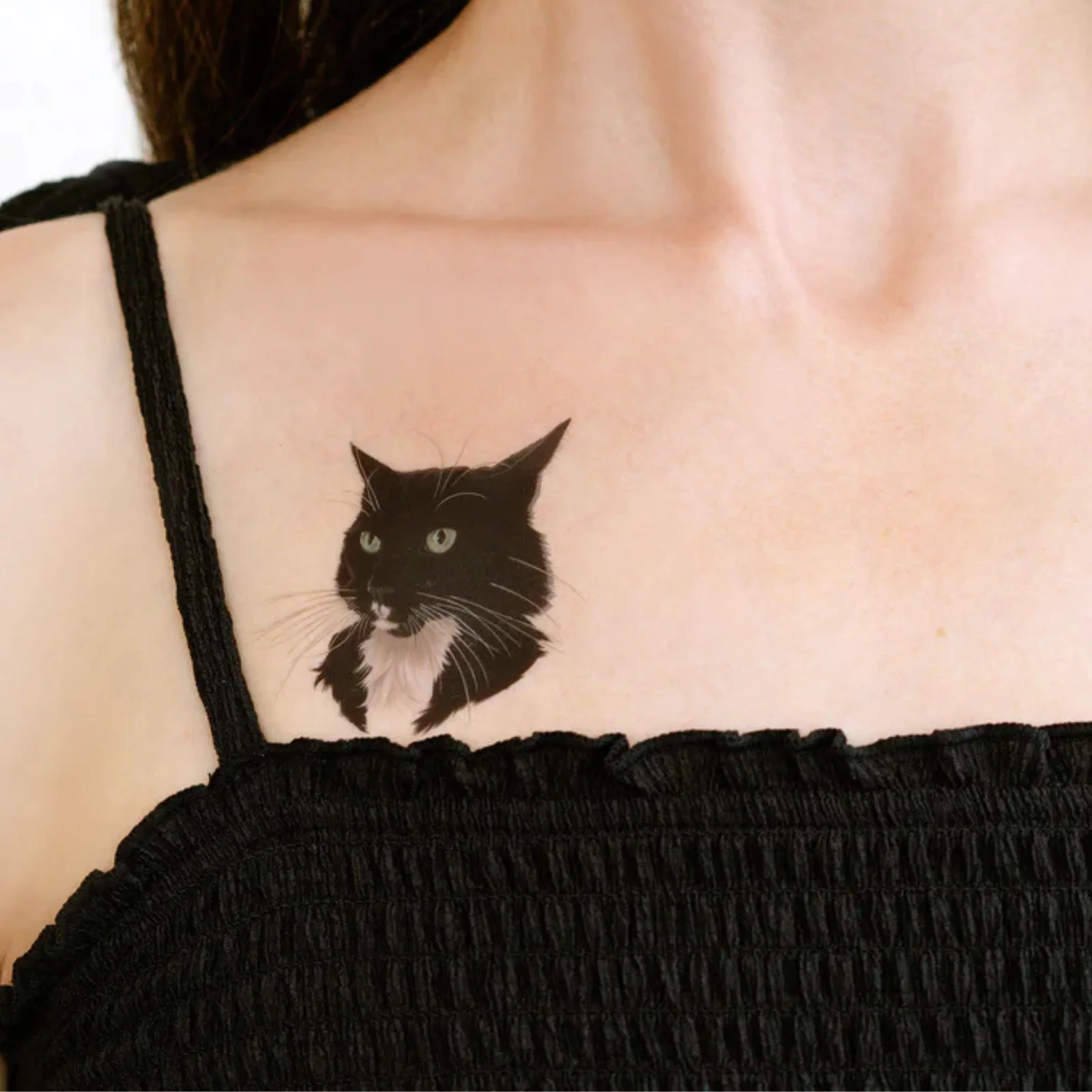 B/W Fancy Cat Tattoo Pairs - Image 3