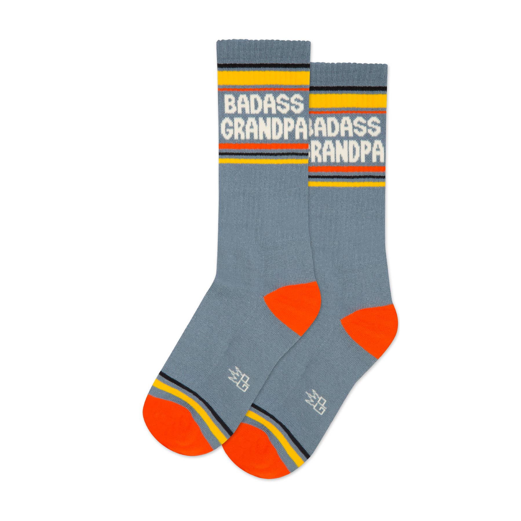 Gumball Poodle Gym Socks 'Badass Grandpa'