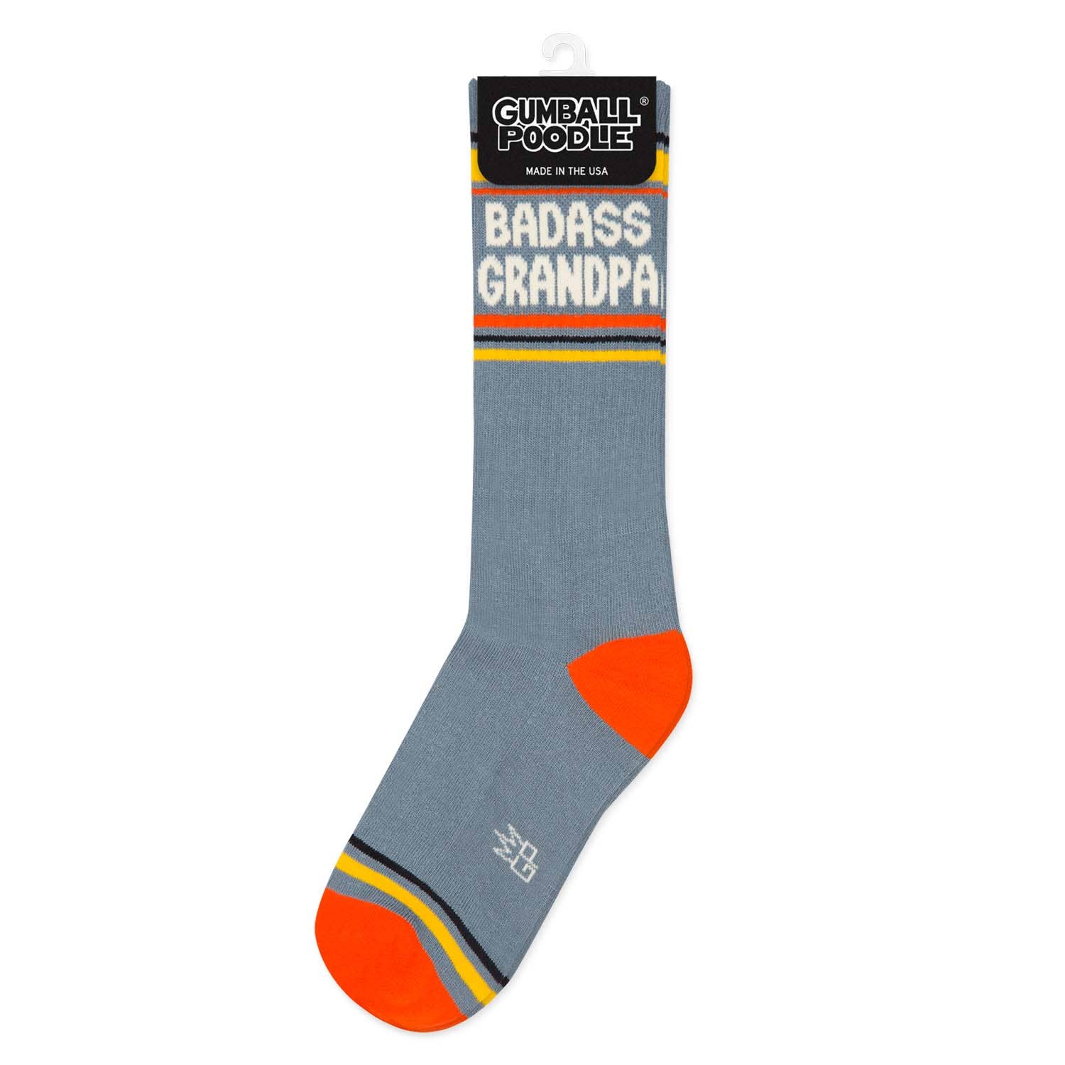 Gumball Poodle Gym Socks 'Badass Grandpa' - Image 3