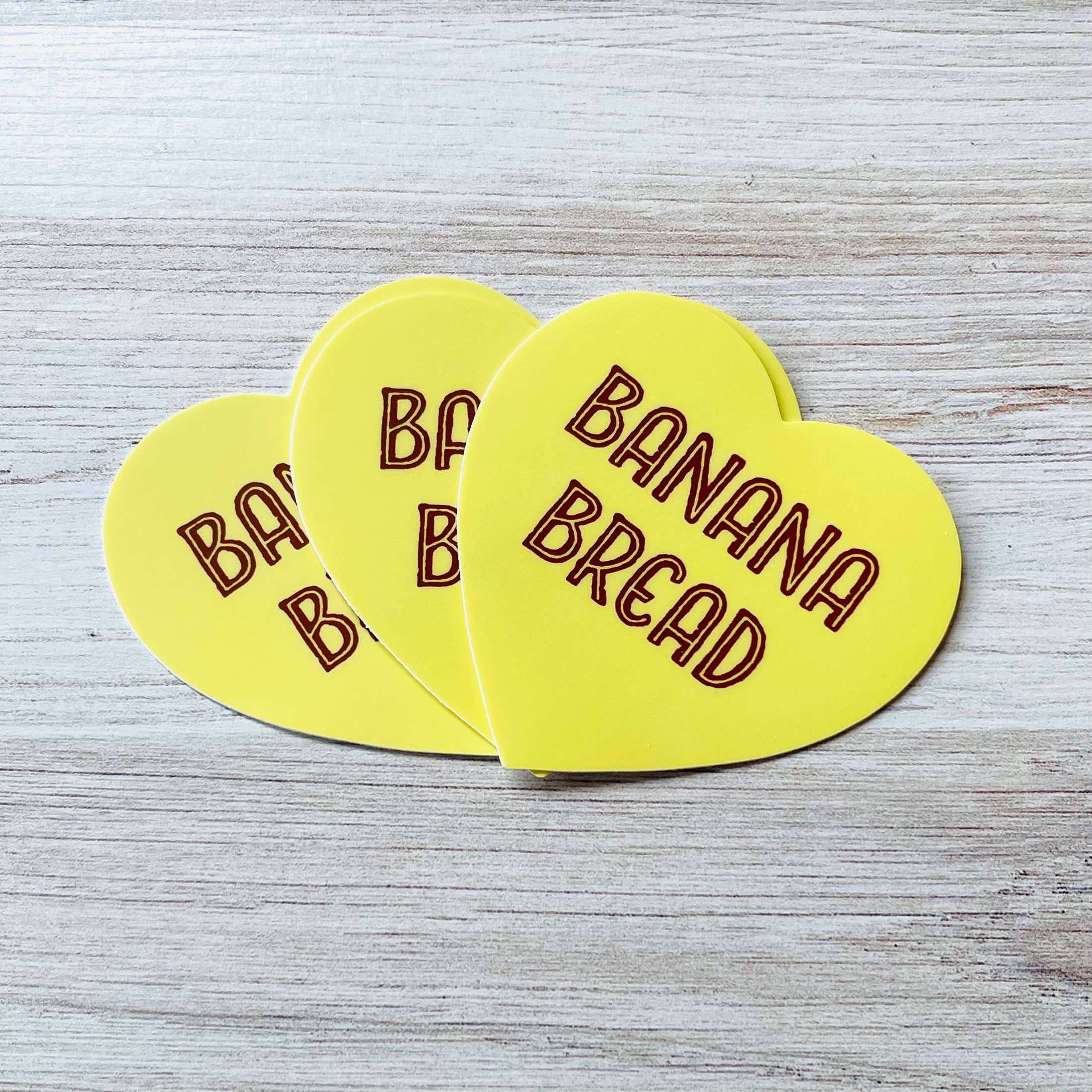 Heart Shaped Sticker - 'Banana Bread' - Image 2