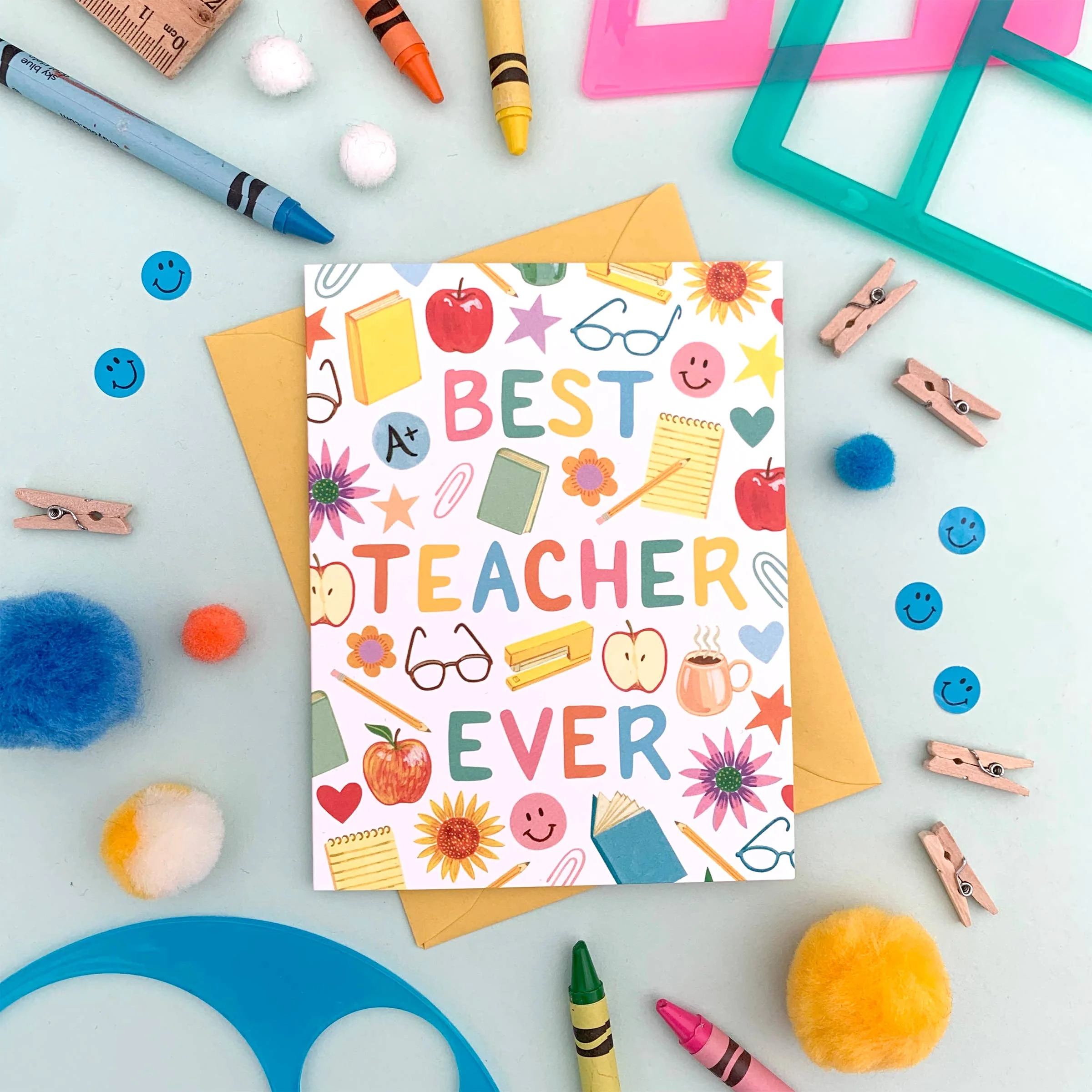 Best Teacher Ever Thank You Card - Image 3