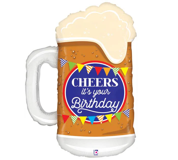 29" Beer Stein Birthday Balloon