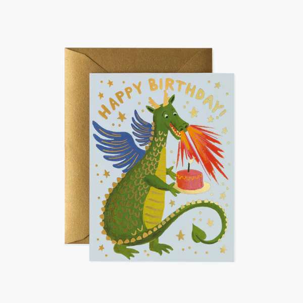 Rifle Paper Co. Birthday Card - Dragon - Image 2