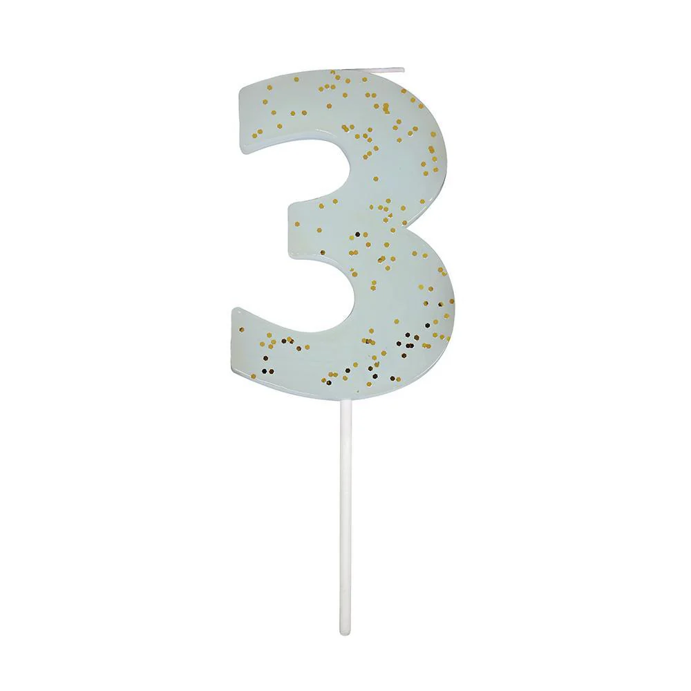 Meri Meri Glittered Number Birthday Candle - Image 3