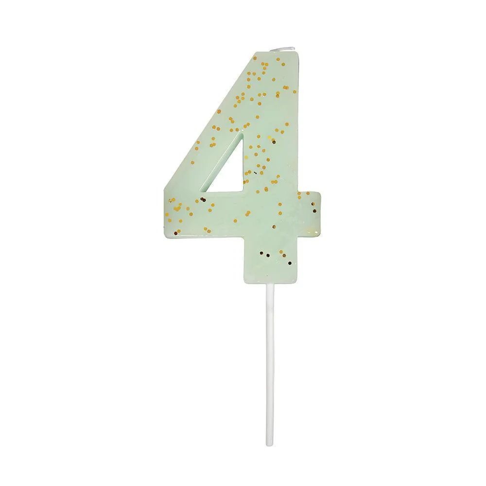 Meri Meri Glittered Number Birthday Candle - Image 4