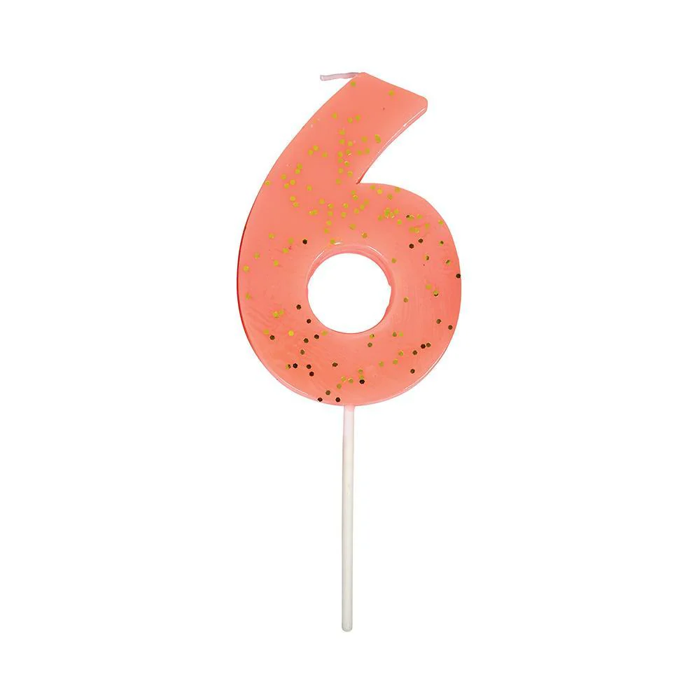 Meri Meri Glittered Number Birthday Candle - Image 6