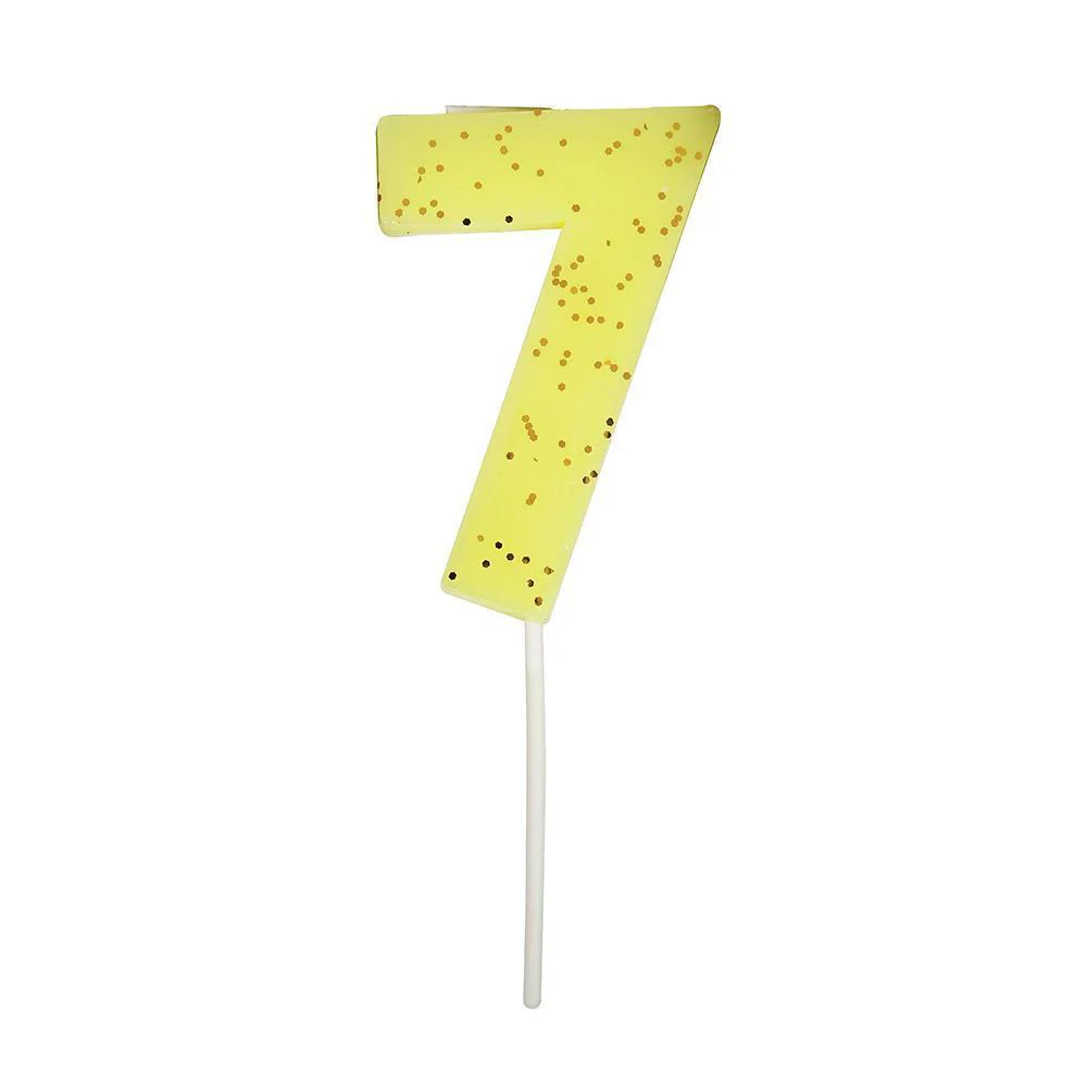 Meri Meri Glittered Number Birthday Candle - Image 7