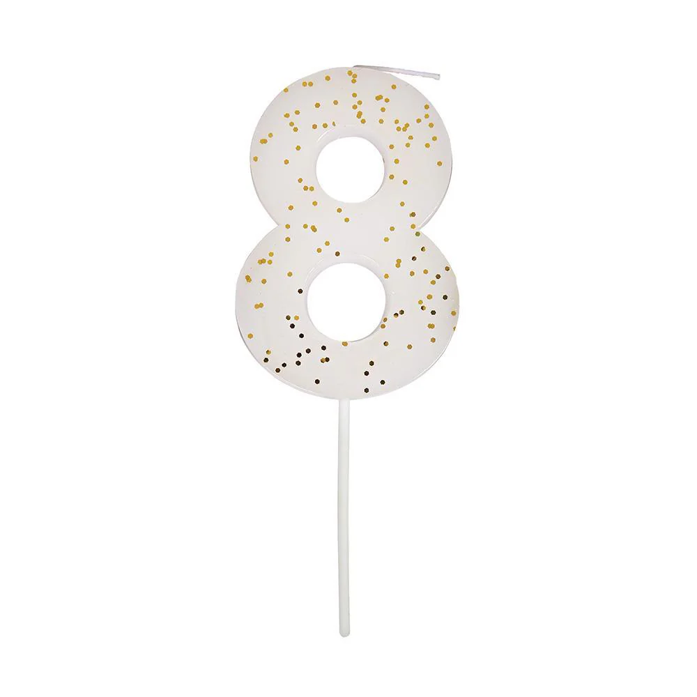 Meri Meri Glittered Number Birthday Candle - Image 8
