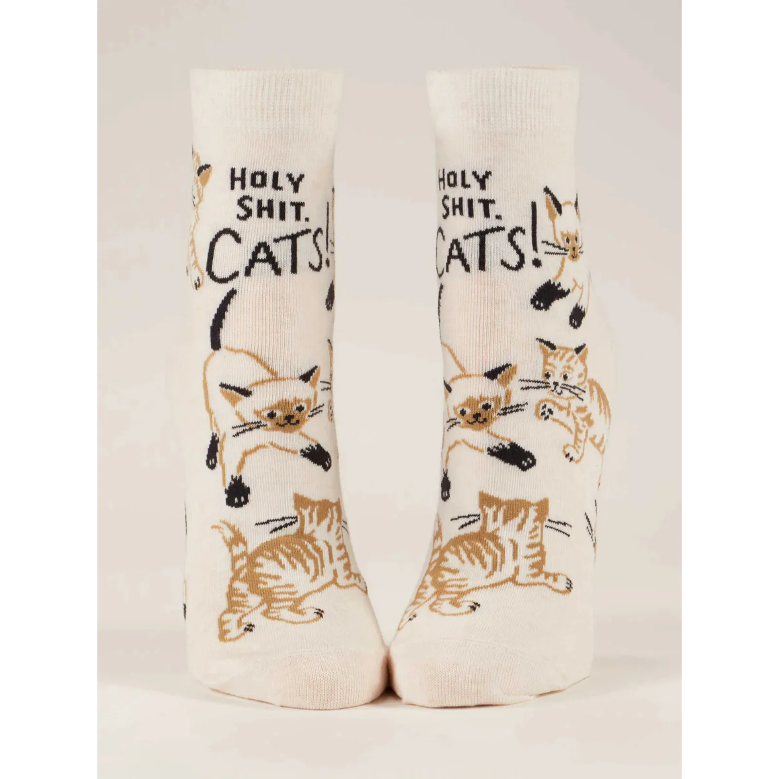 Blue Q Women's Ankle Socks 'Holy Shit. Cats!'