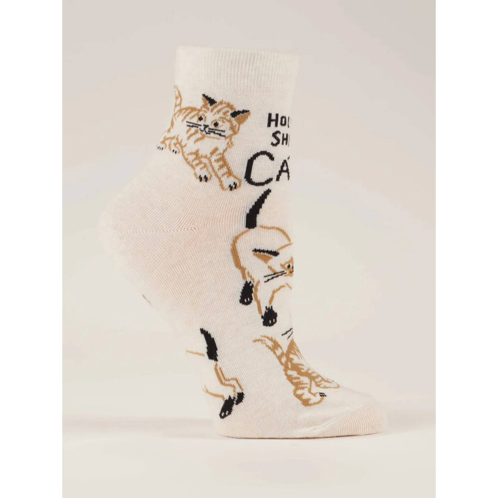 Blue Q Women's Ankle Socks 'Holy Shit. Cats!' - Image 2