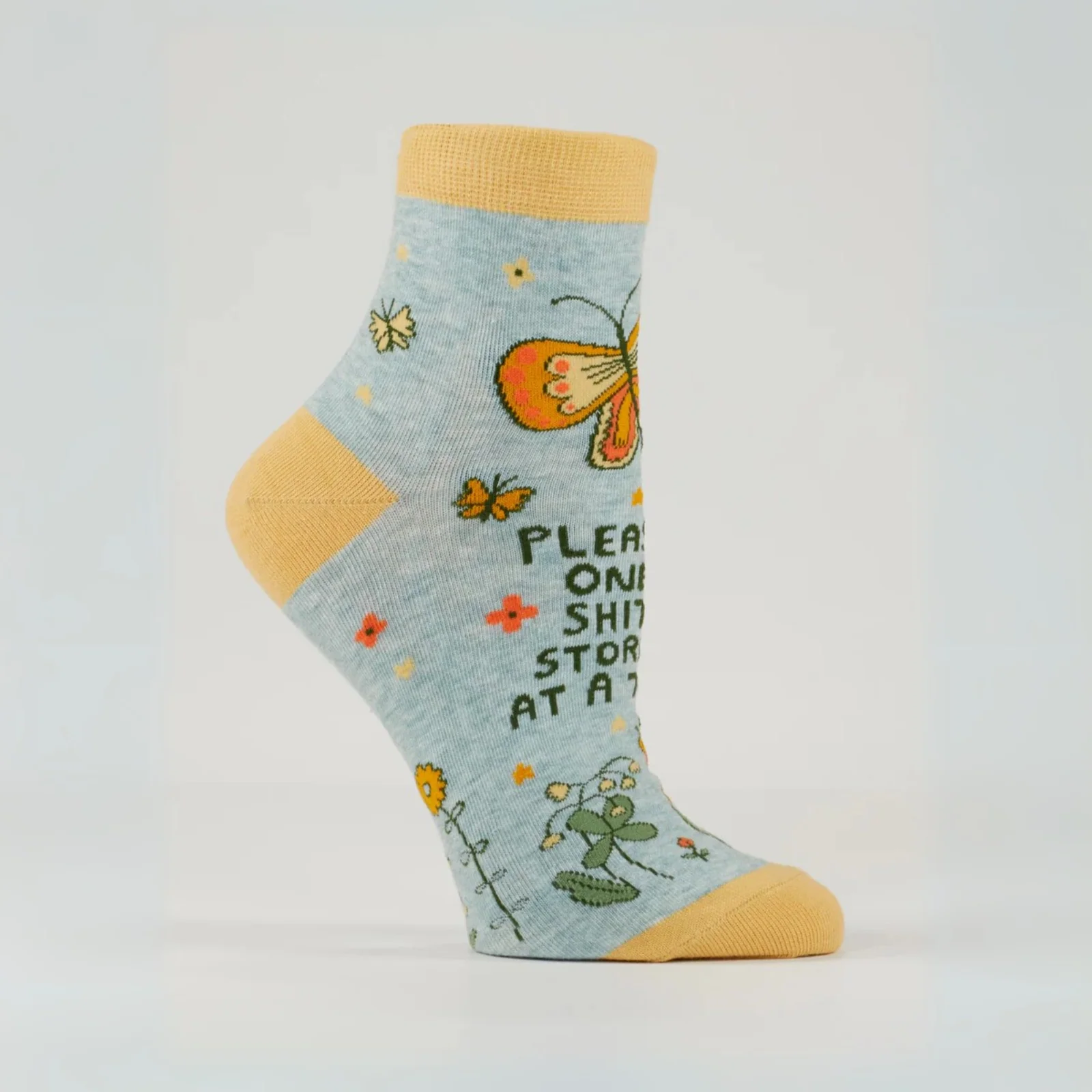 Blue Q Women's Ankle Socks 'Please One Shitstorm At A Time' - Image 4