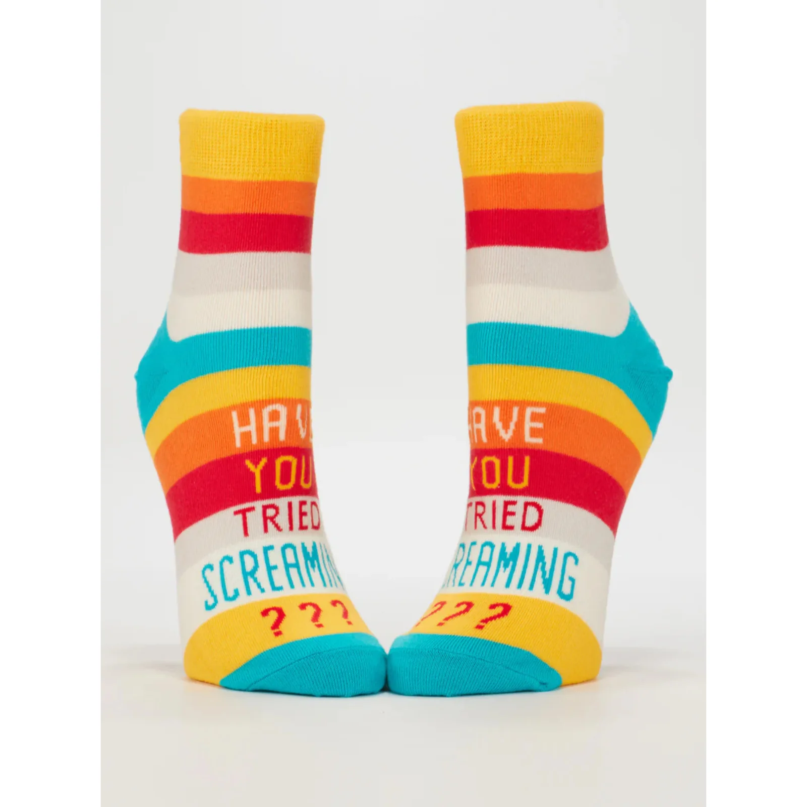 Blue Q Women's Ankle Socks 'Have You Tried Screaming?'
