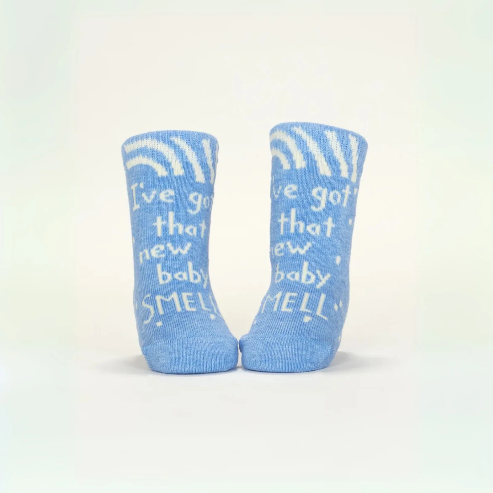Blue Q Baby Socks Set of 2 Pairs - 'I've Got That New Baby Smell' & 'Try Not to F*ck Me Up' - Image 4