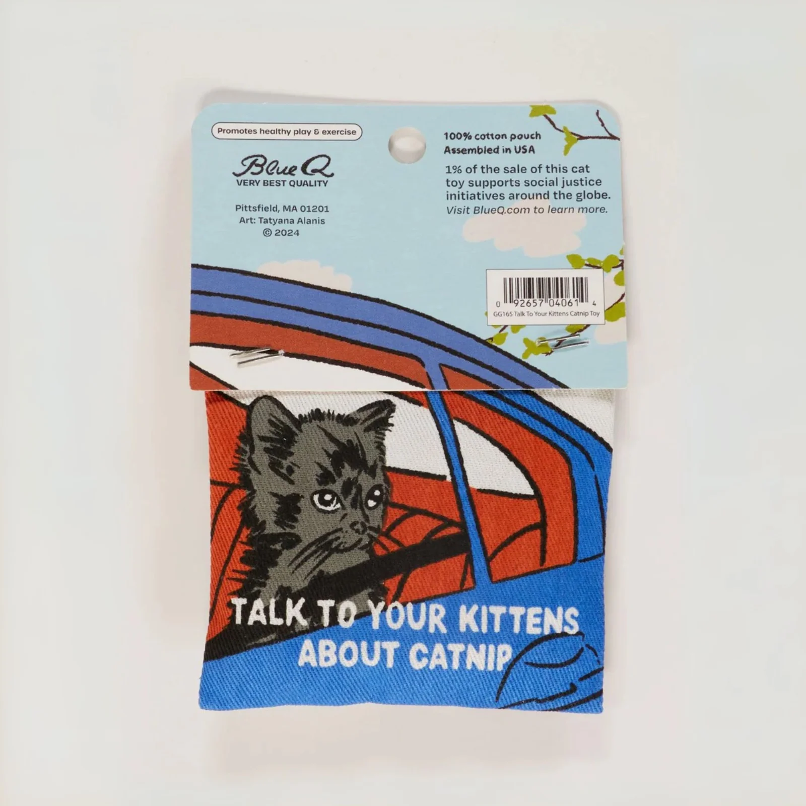 Blue Q Catnip Toy 'Talk to Your Kittens About Catnip' - Image 2