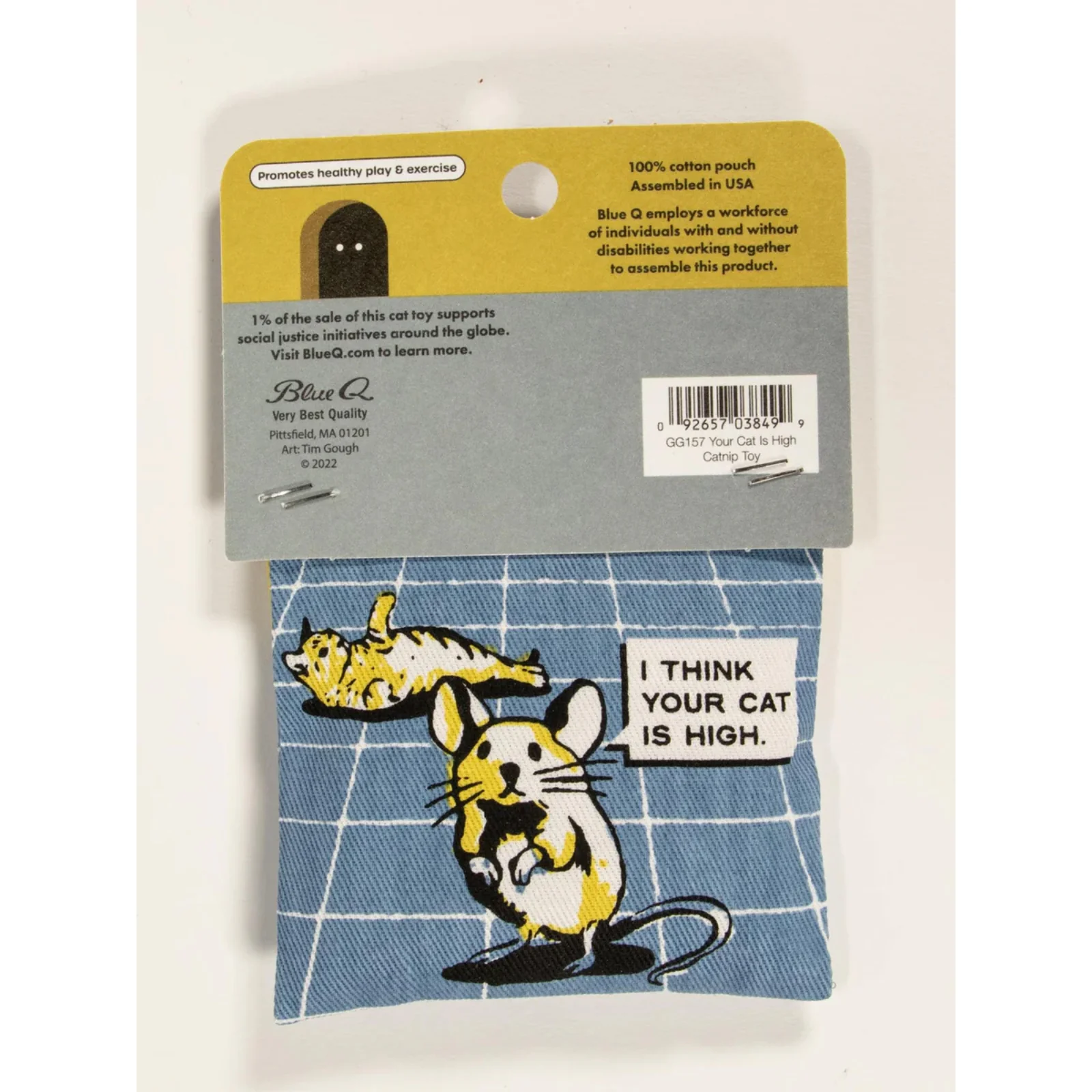 Blue Q Catnip Toy 'I Think Your Cat Is High' - Image 2