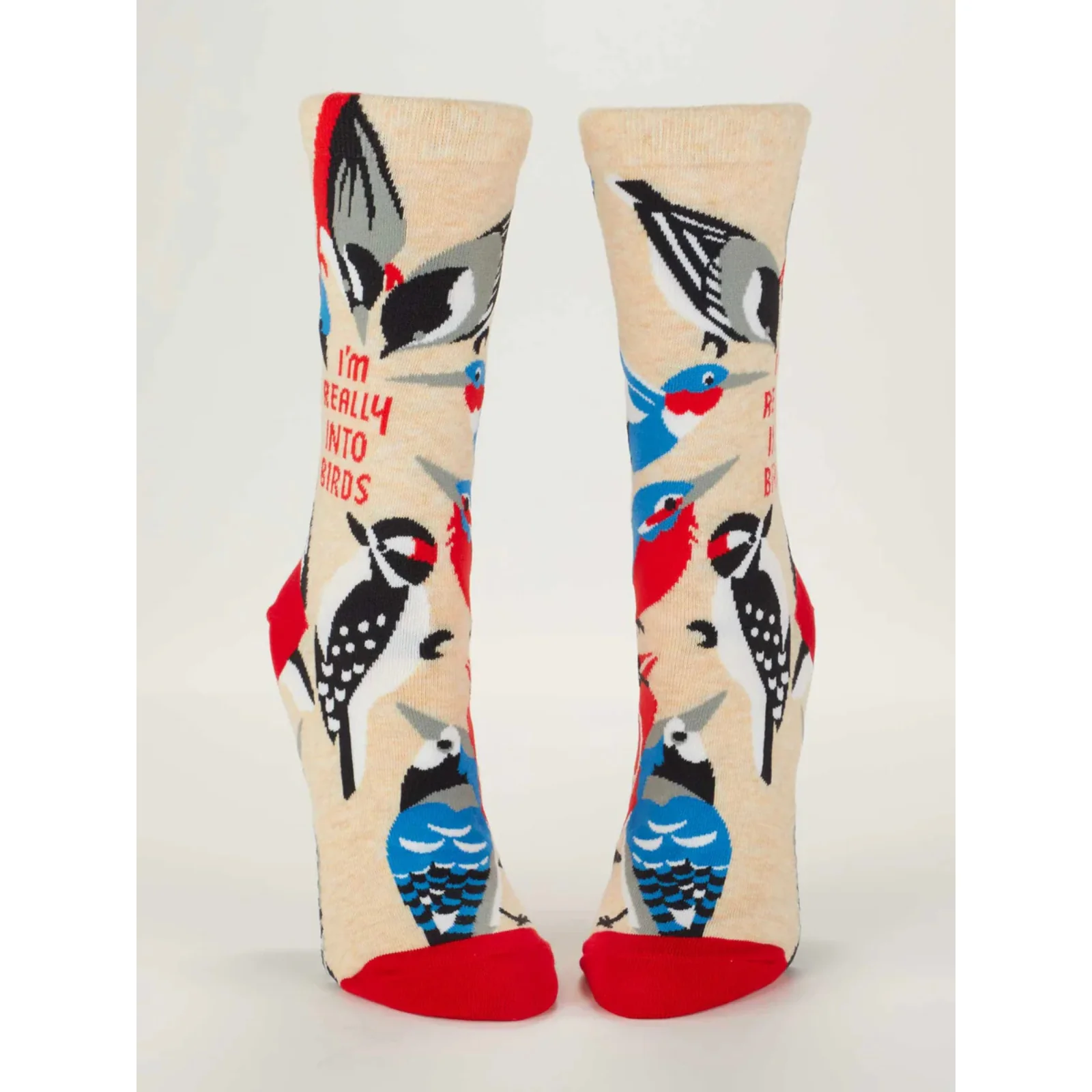 Blue Q Women's Crew Socks 'I'm Really Into Birds' - Image 2