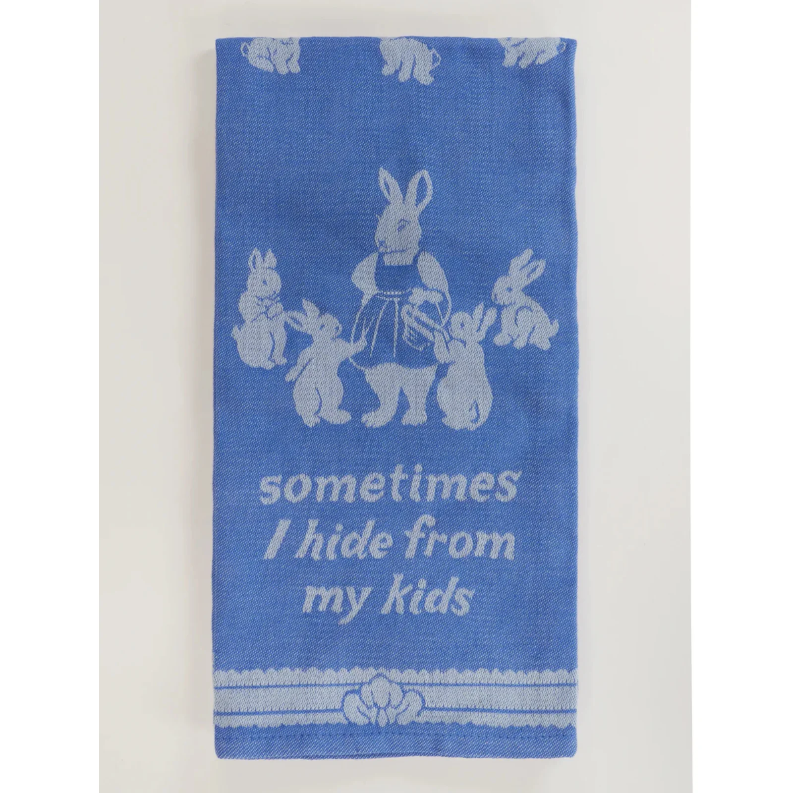 Blue Q Dish Towel 'Sometimes I Hide from My Kids'