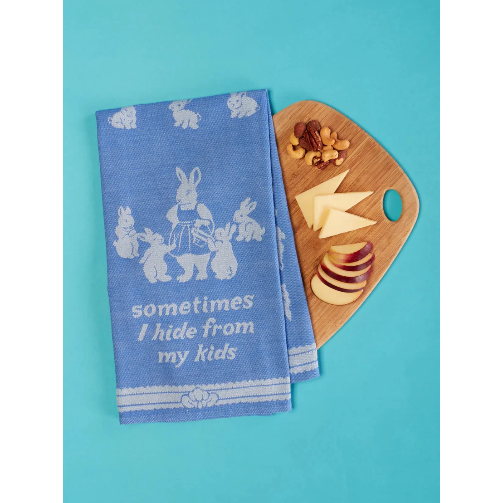 Blue Q Dish Towel 'Sometimes I Hide from My Kids' - Image 3