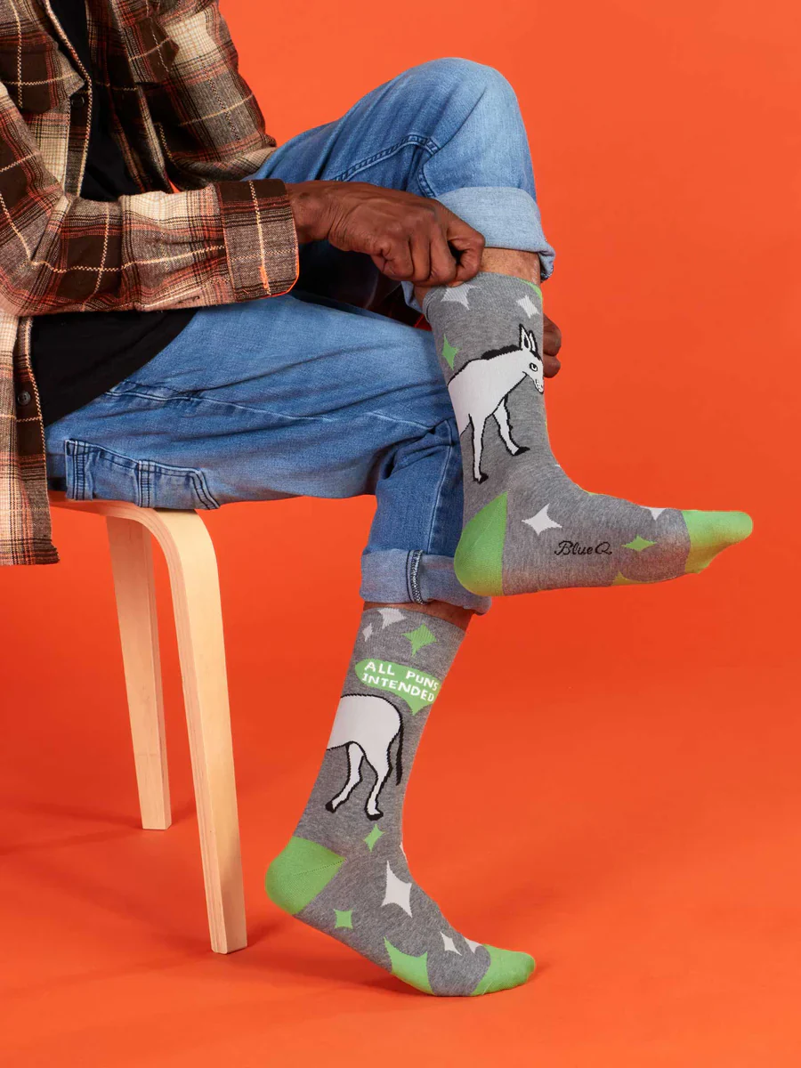 Blue Q Men's Socks 'All Puns Intended' - Image 3