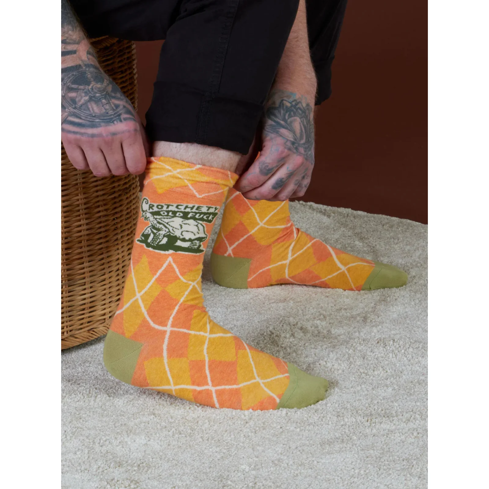 Blue Q Men's Socks 'Crotchety Old Fuck' - Image 3