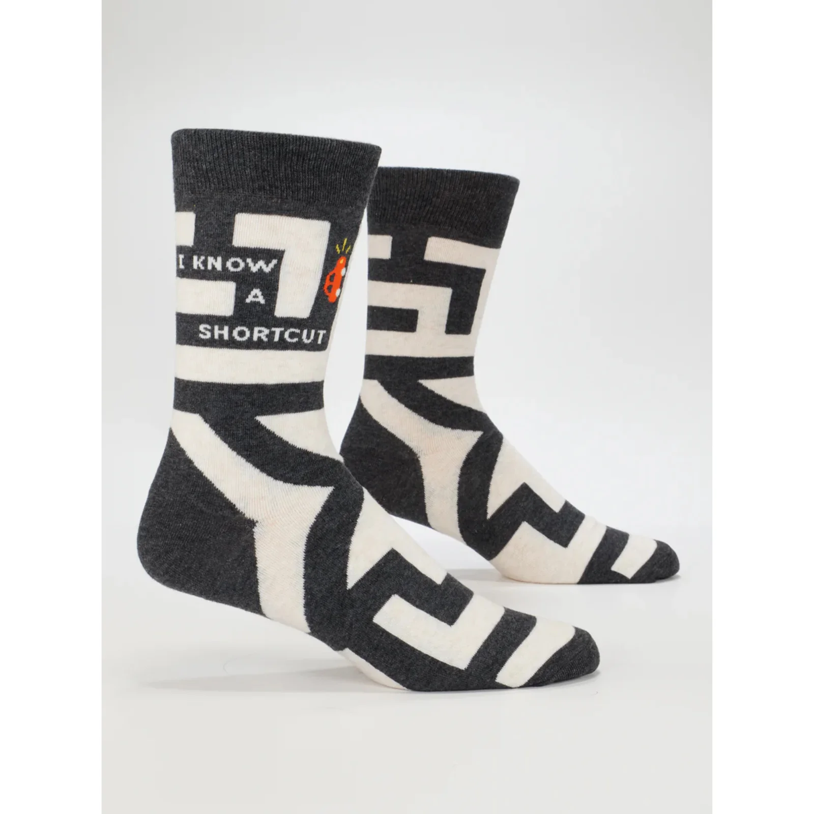 Blue Q Men's Socks I Know a Shortcut