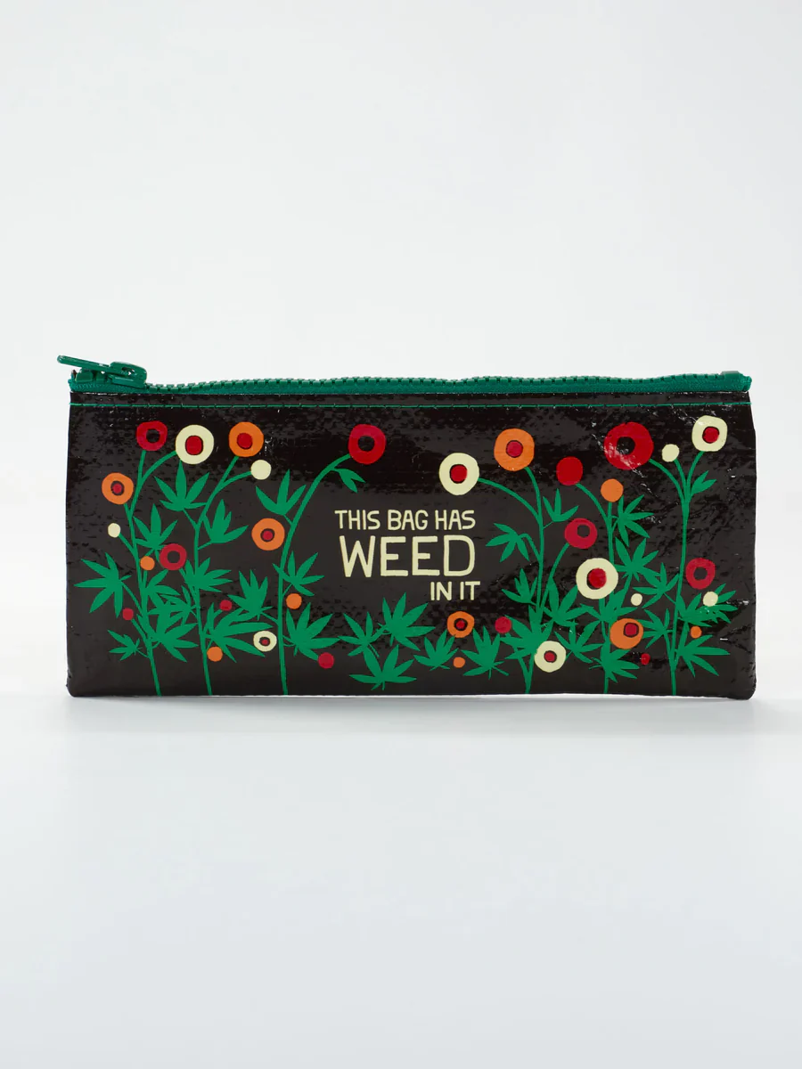 Blue Q Pencil Case Bag Has Weed