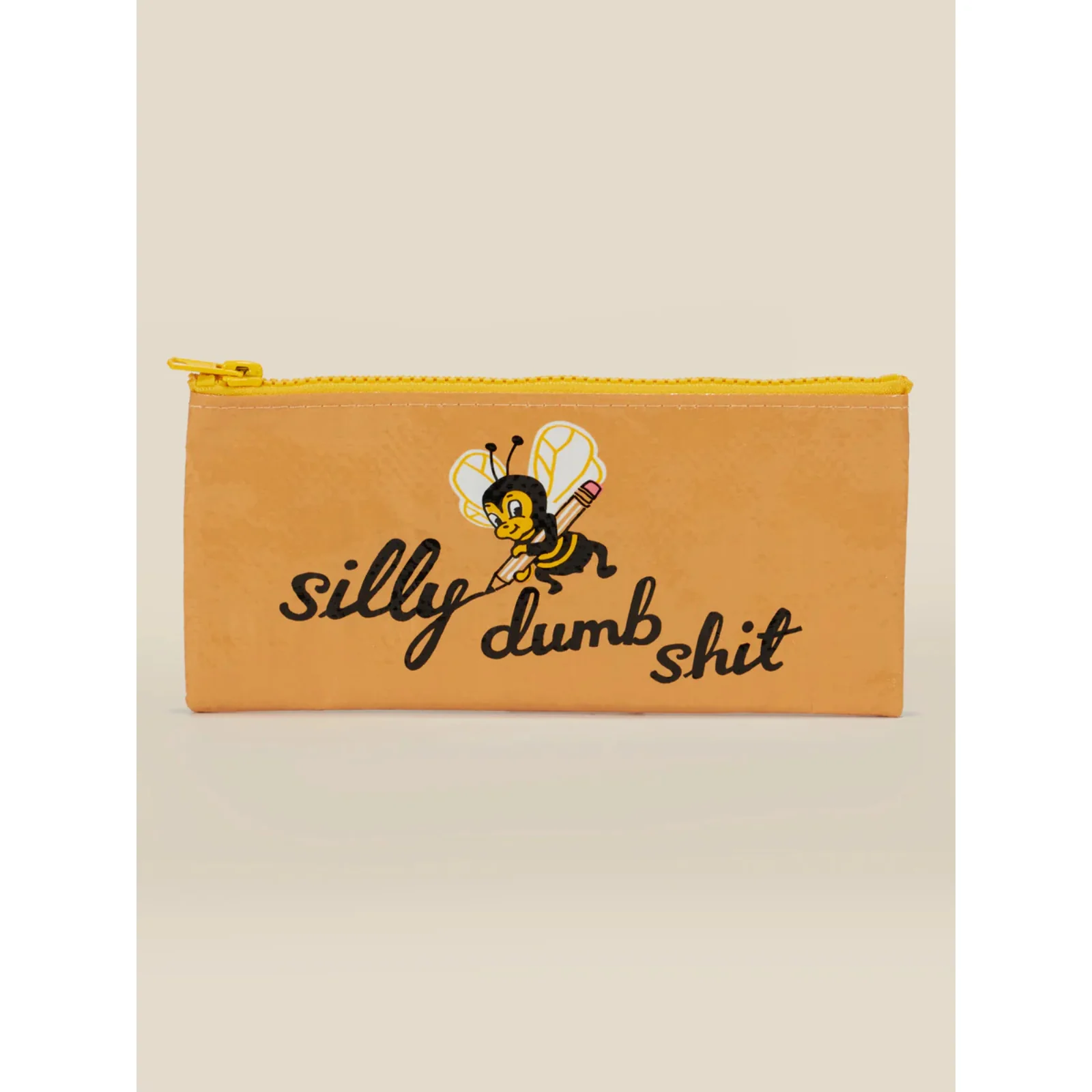 Blue Q Pencil Case Silly Dumb Shit