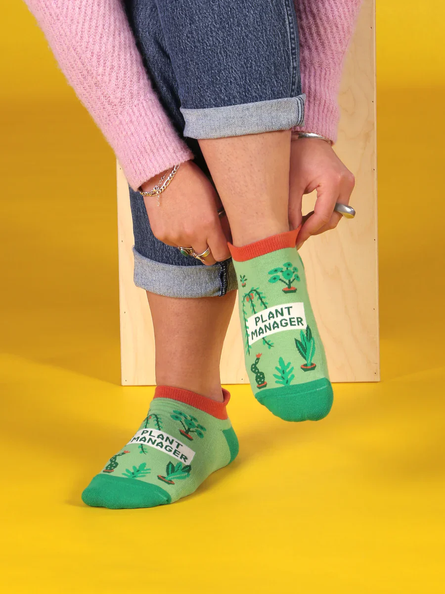 Blue Q Sneaker Socks 'Plant Manager' - Image 2