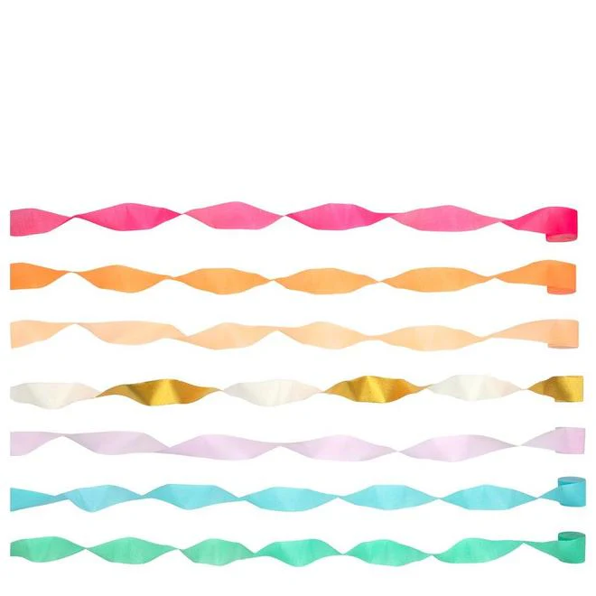 Bright Crepe Paper Streamers - Image 2
