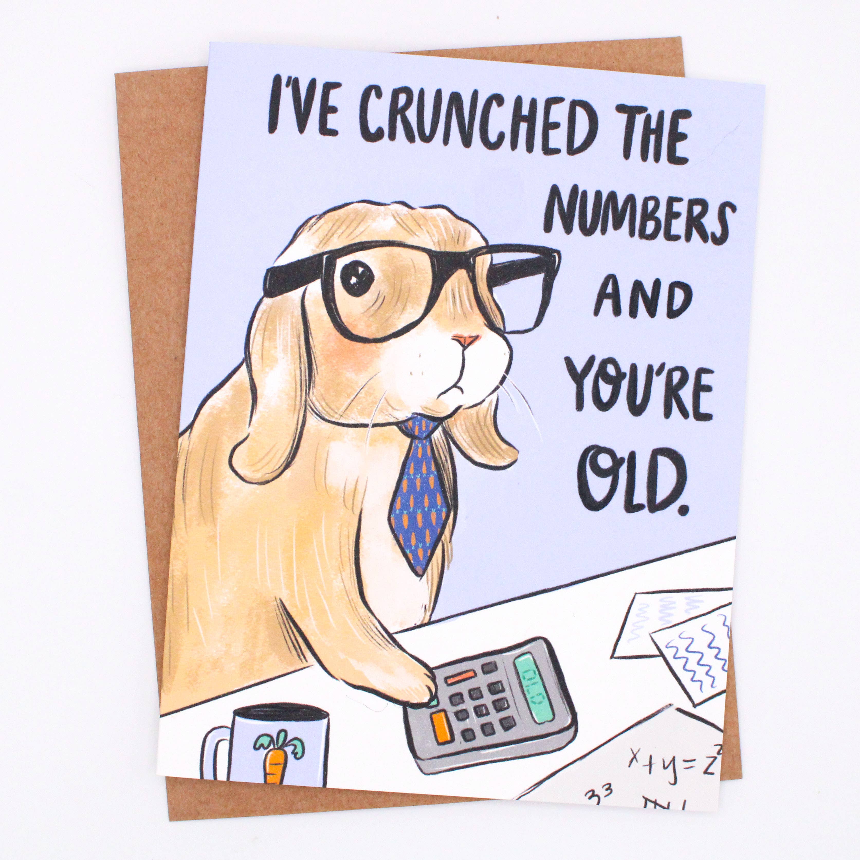 Bunny Accountant - Birthday Card