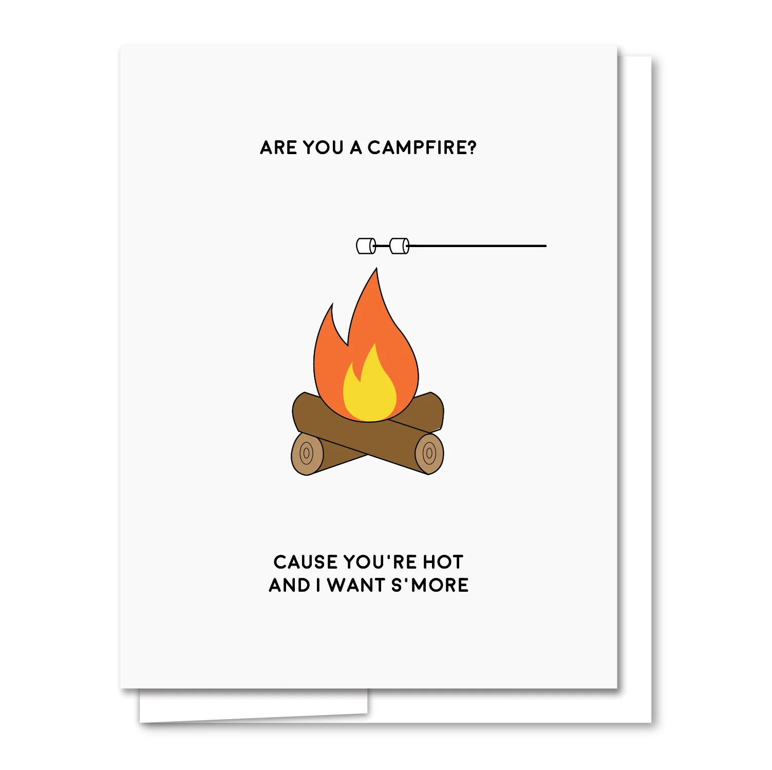 Campfire - Illustrated Funny Love Card