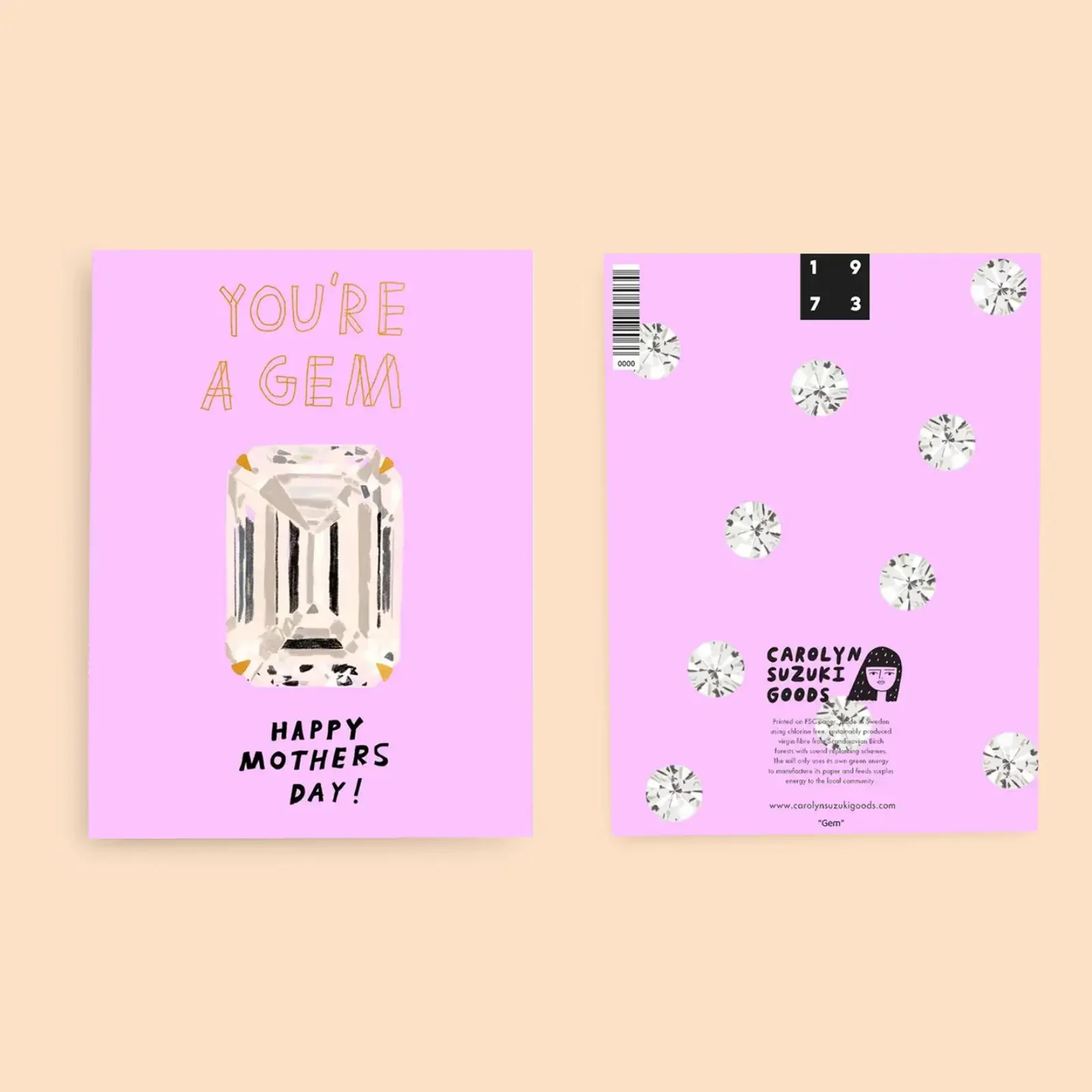 Carolyn Suzuki Mother's Day Card -  Gem - Image 2