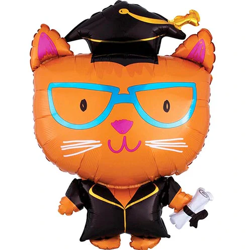 Cat Grad Balloon