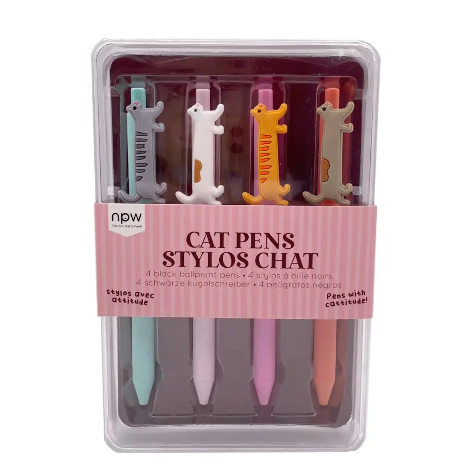 Cat Icon Pen Set of 4