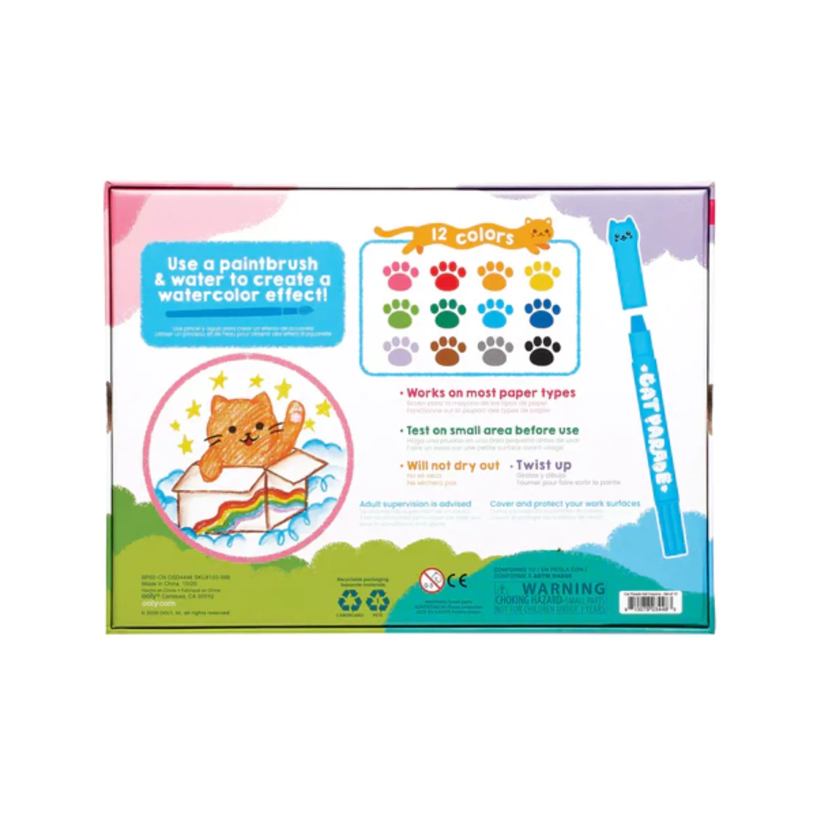 Cat Parade Gel Crayons - Set of 12 - Image 6