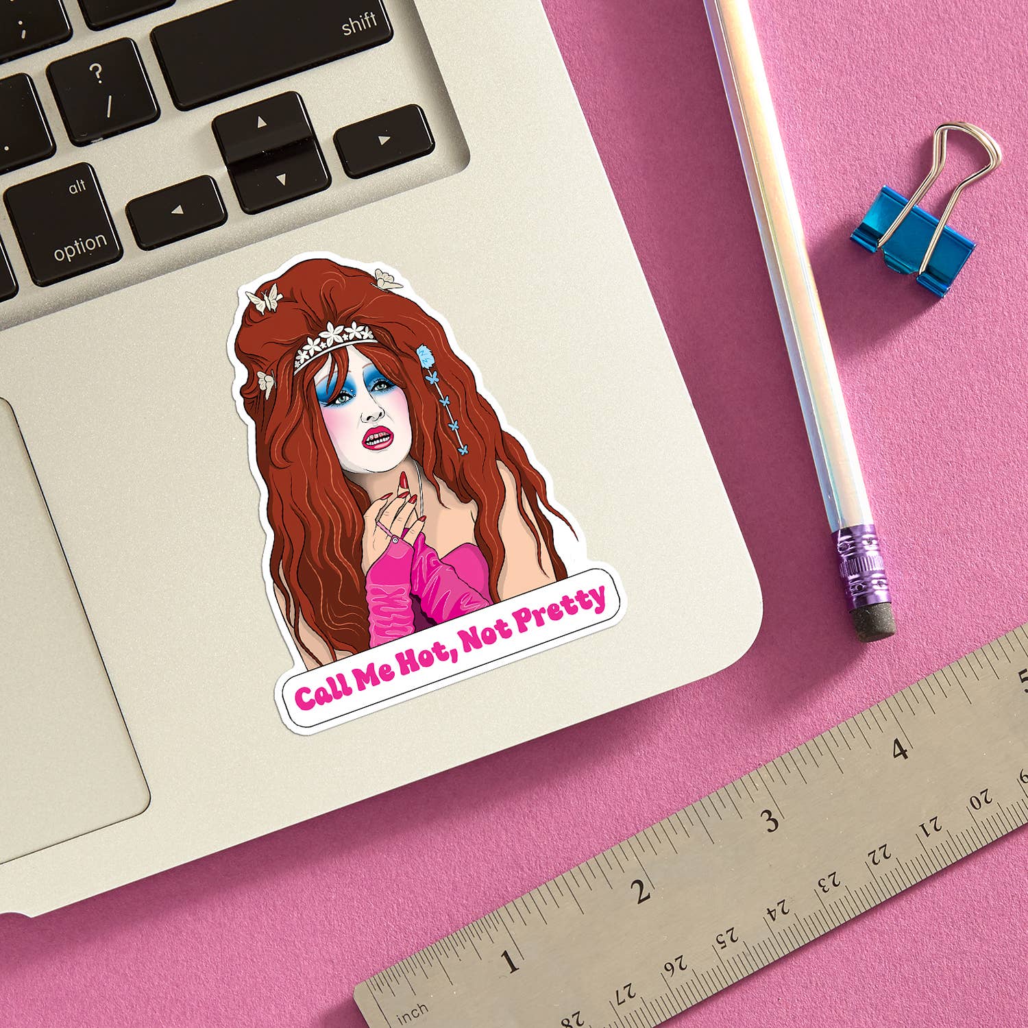 Chappell 'Call Me Hot, Not Pretty' - Sticker - Image 2